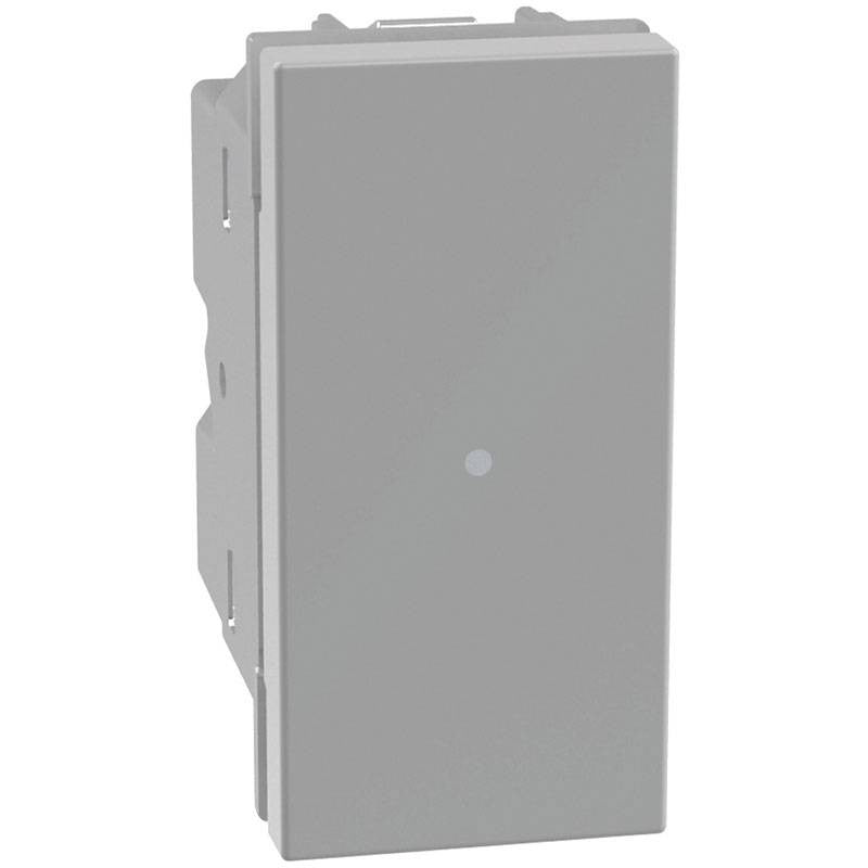 MATIX GO Pulsante assiale 1P NO 10AX 1 modulo grigio JG4055 MATIX GO Pulsante assiale 1P NO 10AX 1 modulo grigio JG4055